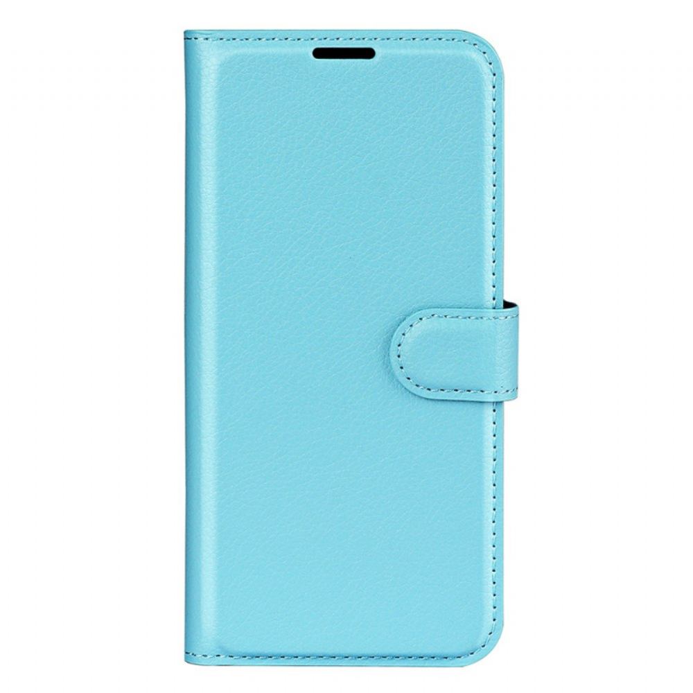 Kožený Kryt Samsung Galaxy A55 5g Klasická Umělá Kůže Litchi