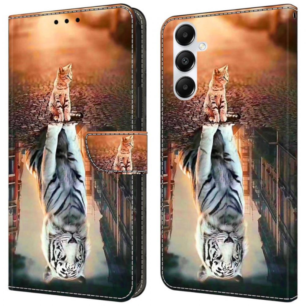 Kožený Kryt Samsung Galaxy A55 5g Kotěcí Sen