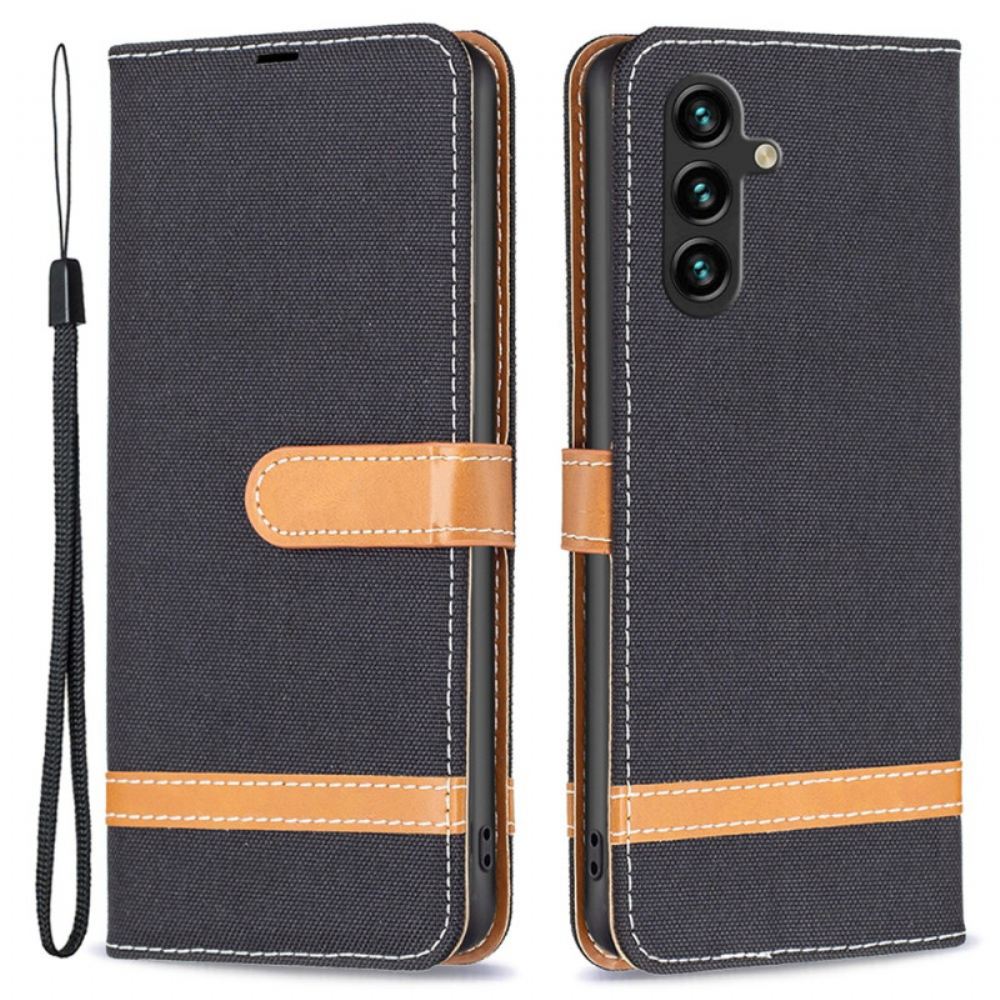 Kožený Kryt Samsung Galaxy A55 5g Látka
