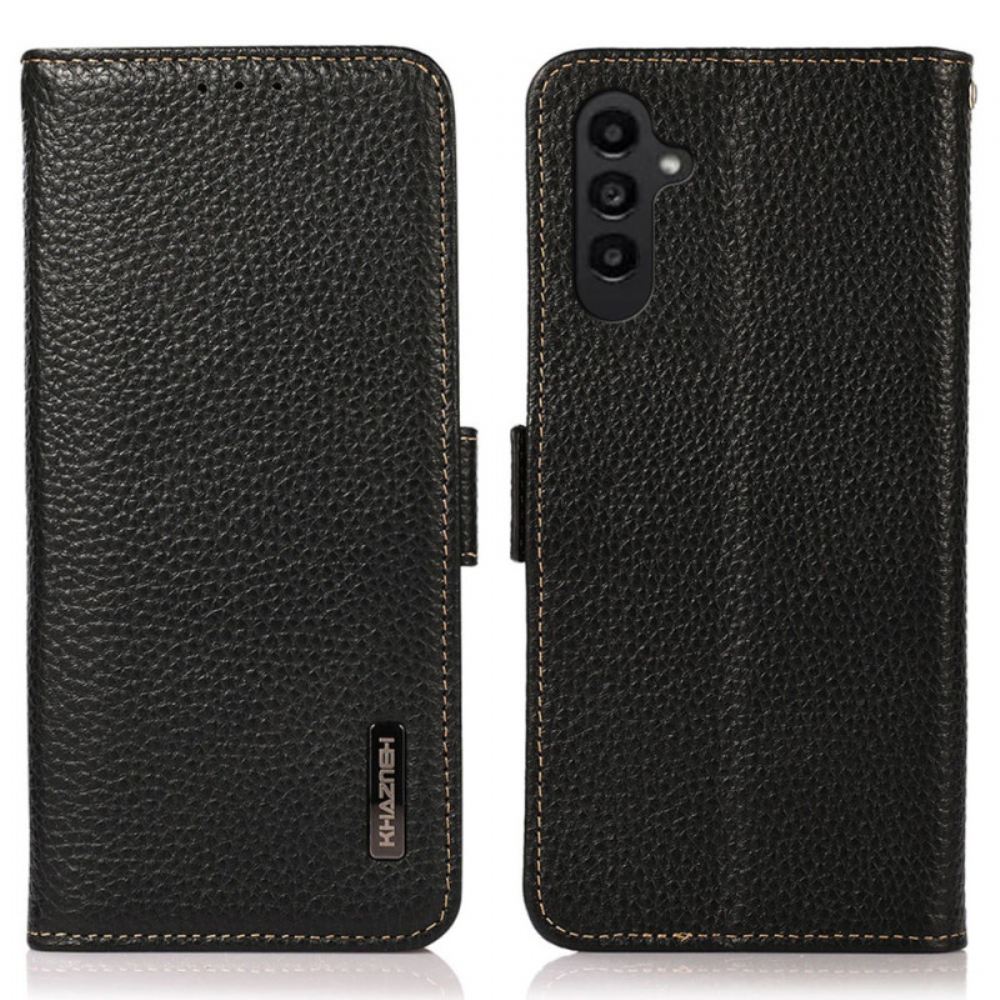 Kožený Kryt Samsung Galaxy A55 5g S Blokováním Rfid Khazneh