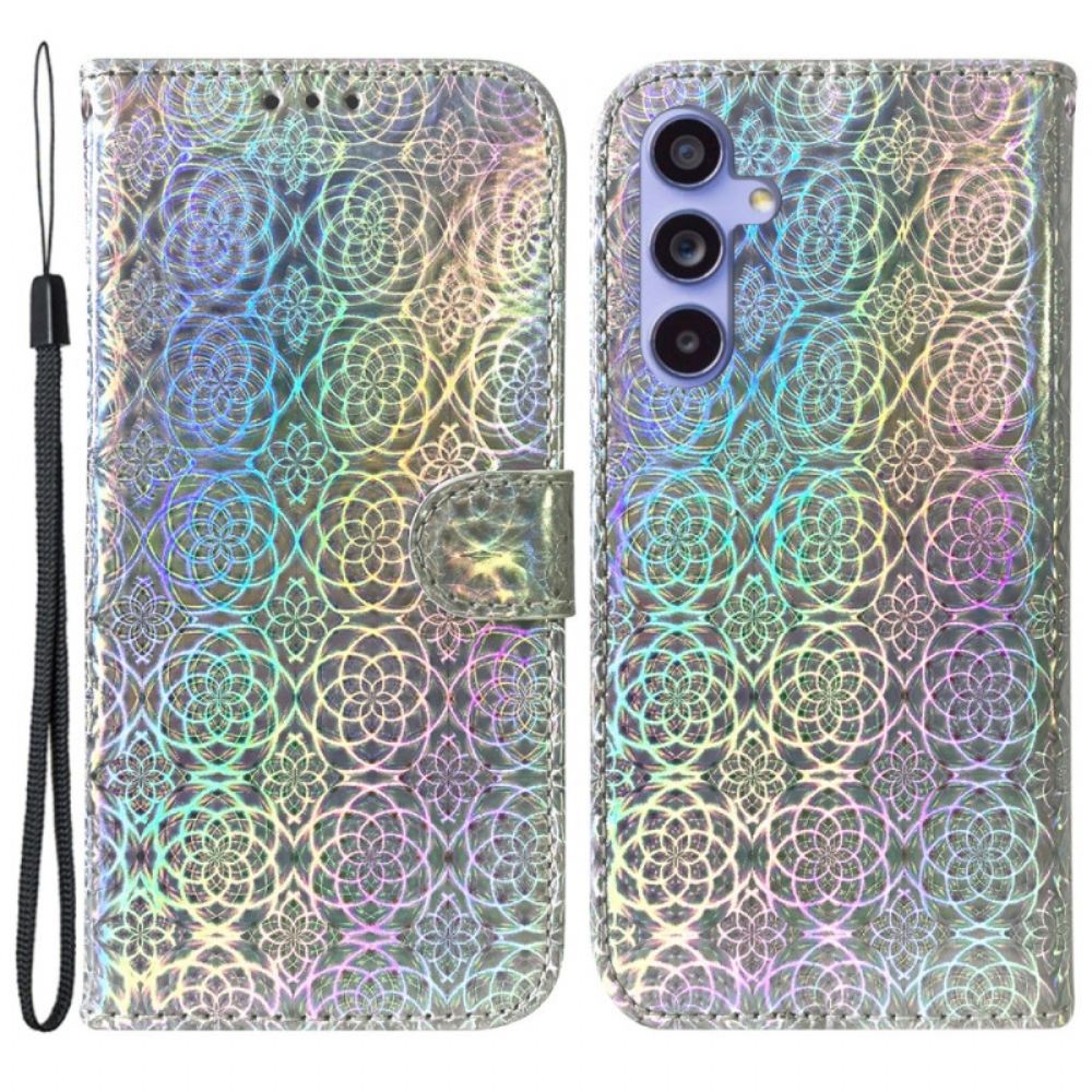 Kožený Kryt Samsung Galaxy A55 5g Strappy Disco Style