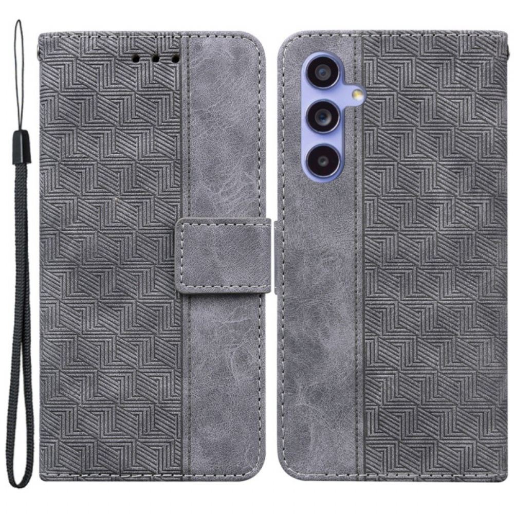 Kožený Kryt Samsung Galaxy A55 5g Vzor Tkaného Popruhu