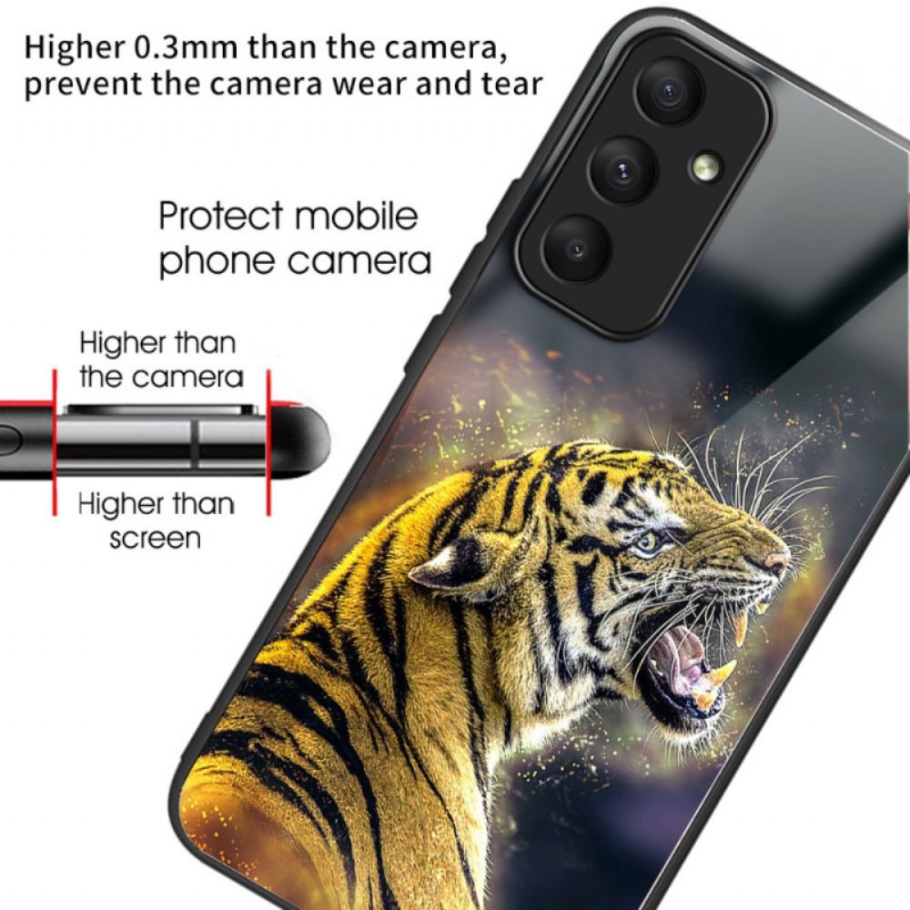 Kryt Na Samsung Galaxy A55 5g Tvrzený Skleněný Řvoucí Tygr