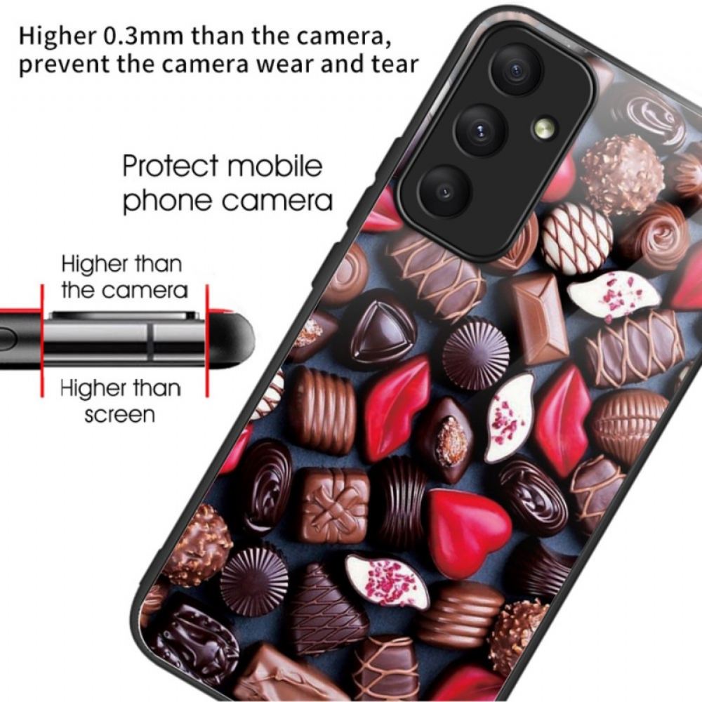 Kryt Na Samsung Galaxy A55 5g Čokolády Z Tvrzeného Skla