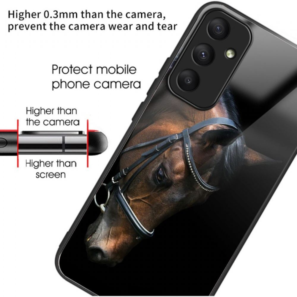 Kryt Samsung Galaxy A55 5g Kryty Na Mobil Hlava Koně Z Tvrzeného Skla
