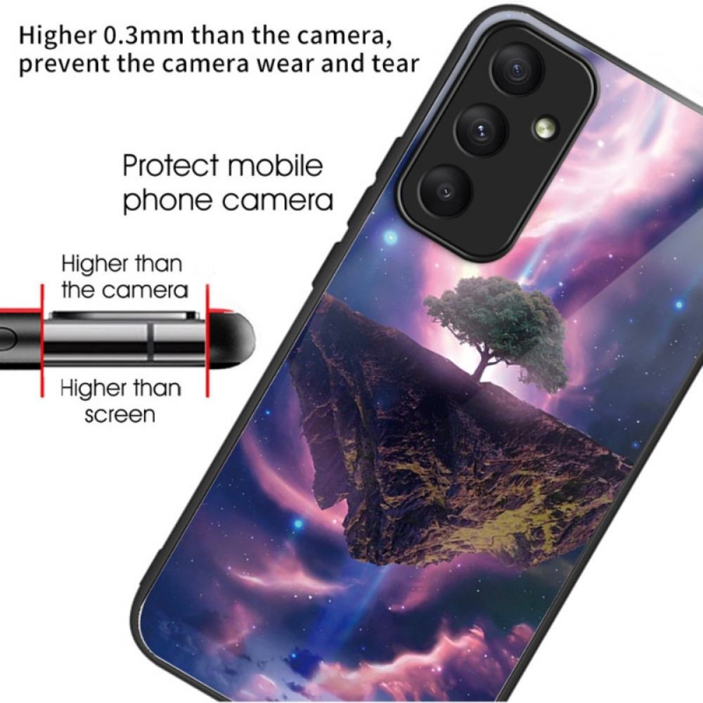 Kryt Samsung Galaxy A55 5g Kryty Na Mobil Noční Tvrzené Sklo Aurora