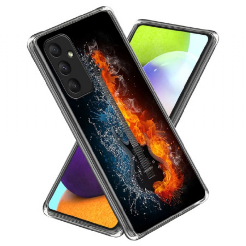 Kryt Samsung Galaxy A55 5g Kytara Na Led A Oheň
