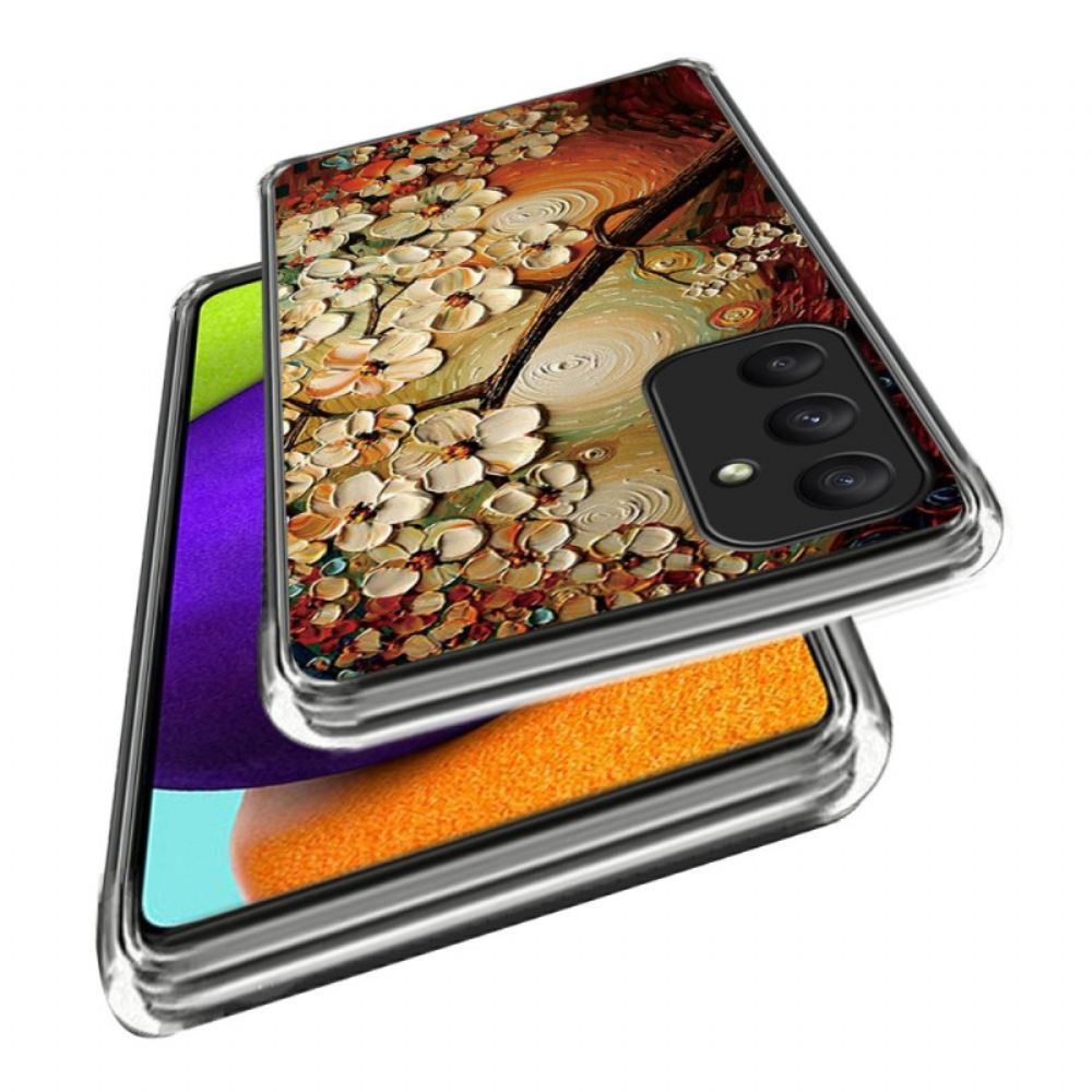 Kryt Samsung Galaxy A55 5g Malované Květiny