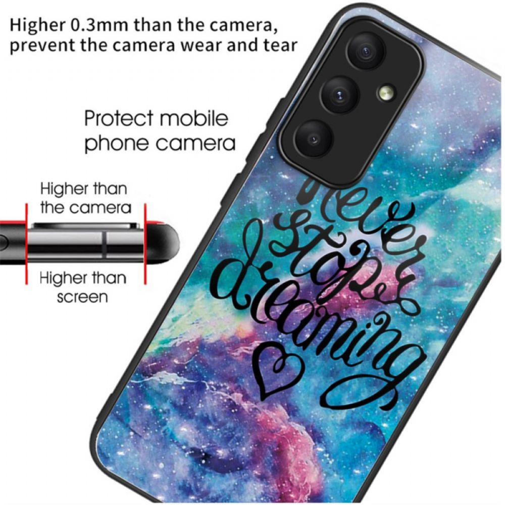 Kryt Samsung Galaxy A55 5g Nikdy Nepřestávejte Snít O Tvrzeném Skle