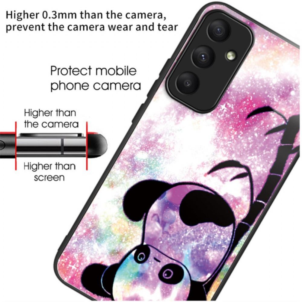 Kryt Samsung Galaxy A55 5g Roztomilé Tvrzené Sklo Panda