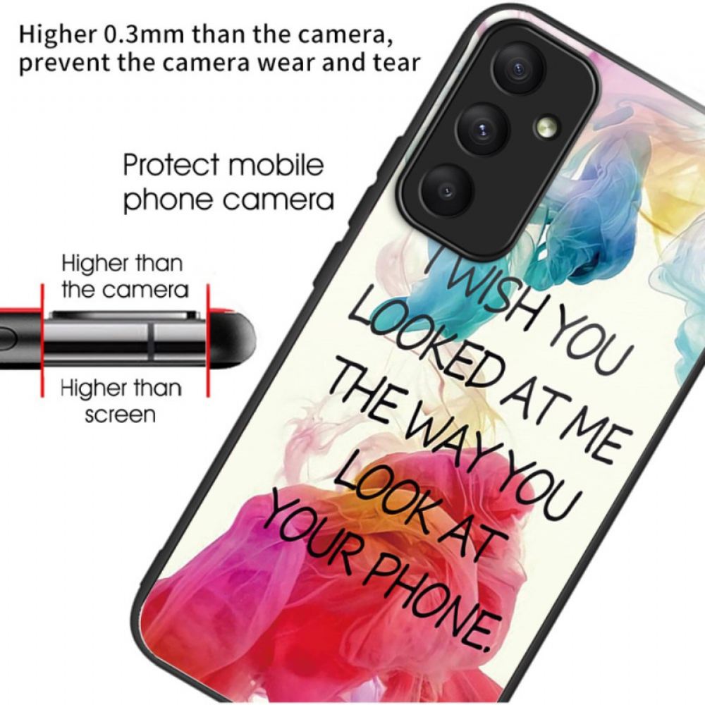 Kryt Samsung Galaxy A55 5g Tvrzené Sklo Kéž Byste Se Na Mě Podívali