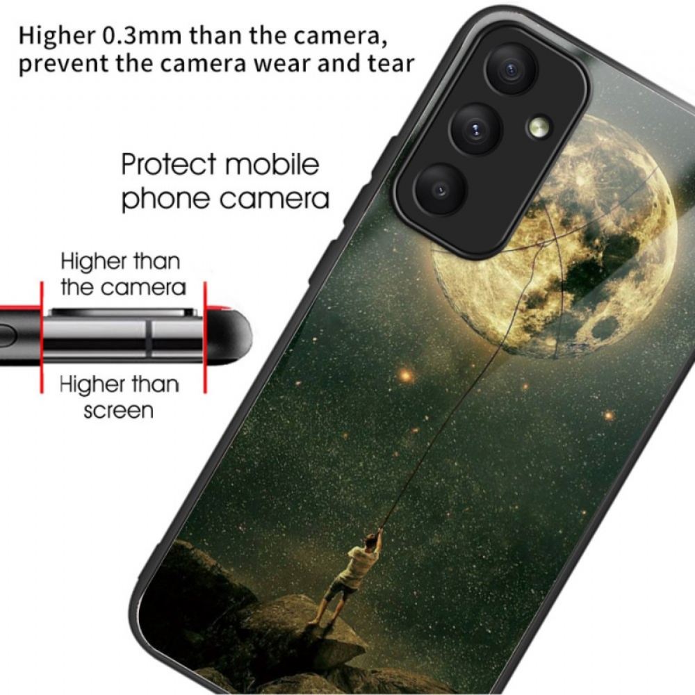 Kryt Samsung Galaxy A55 5g Tvrzené Sklo Člověk A Měsíc