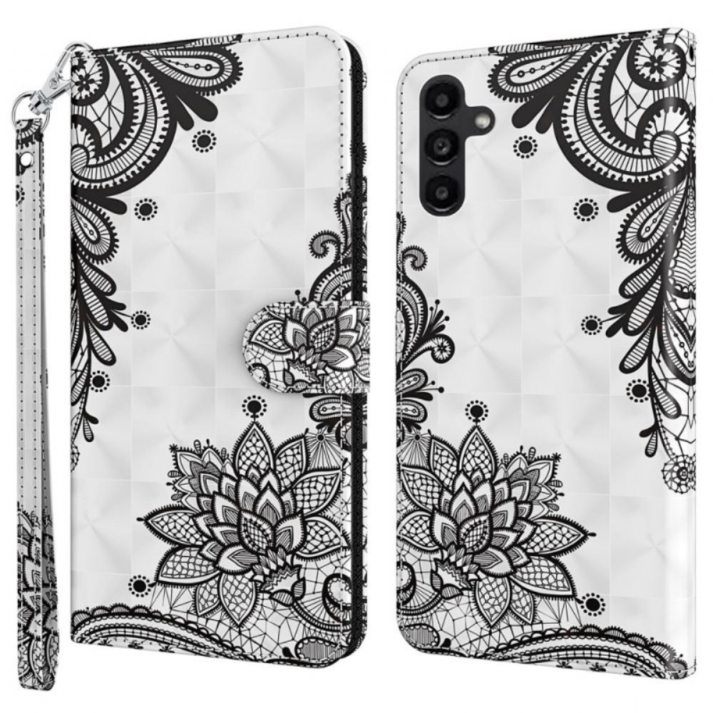Peněženková Pouzdra Samsung Galaxy A55 5g Kryty Na Mobil Krajkový Pásek