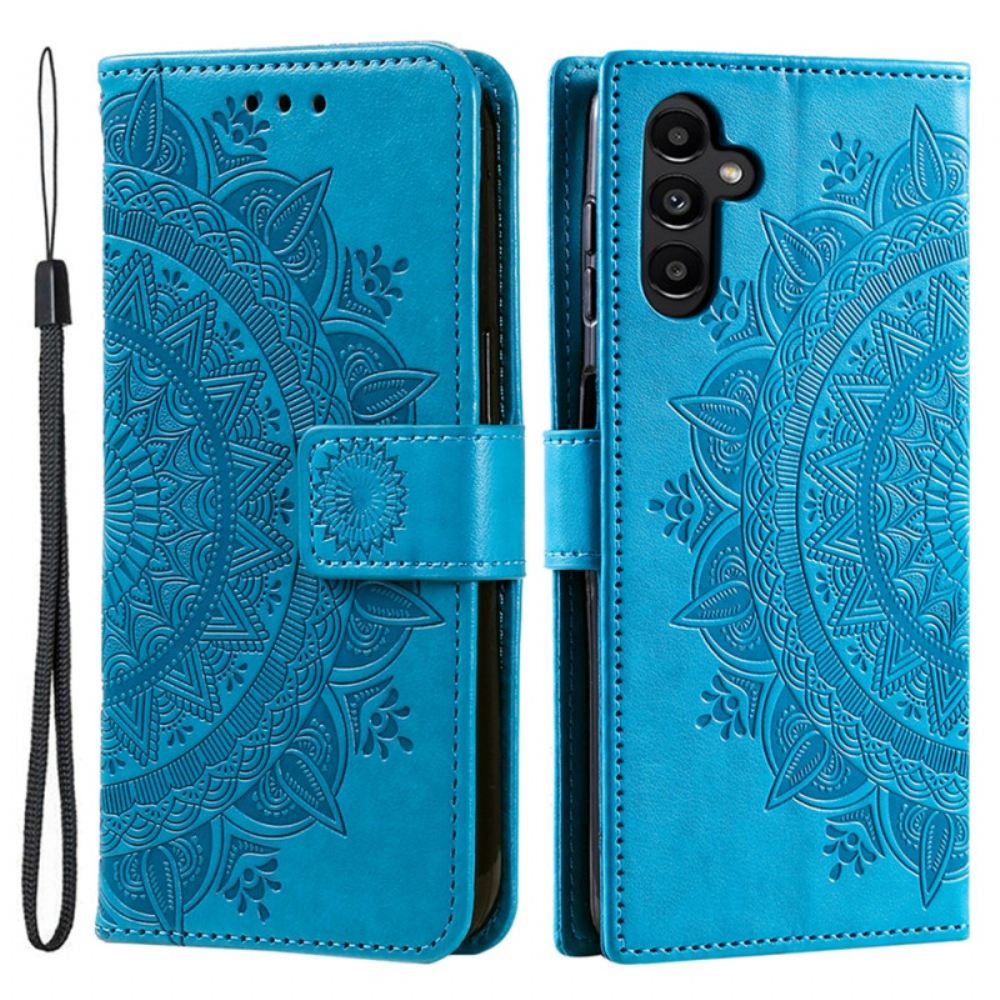 Peněženková Pouzdra Samsung Galaxy A55 5g Kryty Na Mobil Mandala Sun S Popruhem