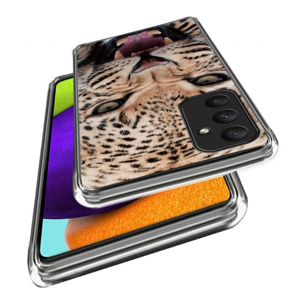 Pouzdro Samsung Galaxy A55 5g S Leopardím Vzorem