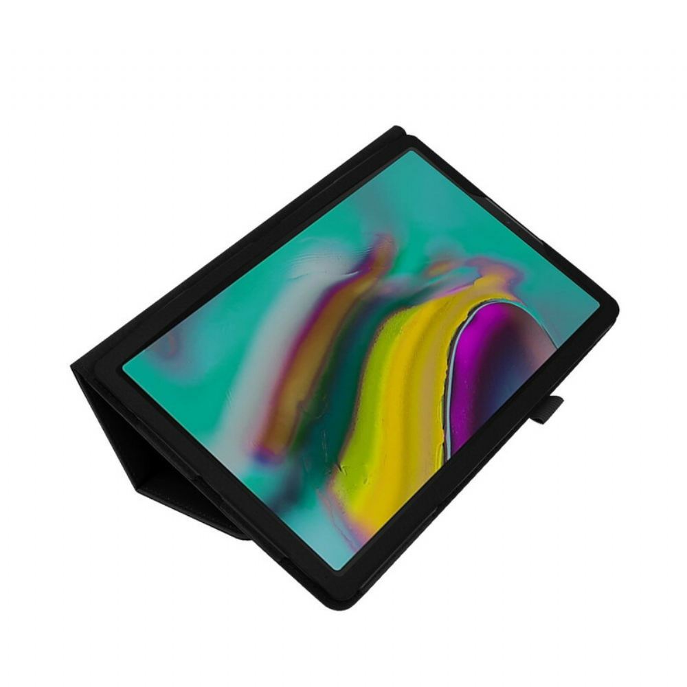 Flipové Pouzdro Na Samsung Galaxy Tab A 10.1 (2019) 2 Chlopně Z Umělé Kůže Litchi
