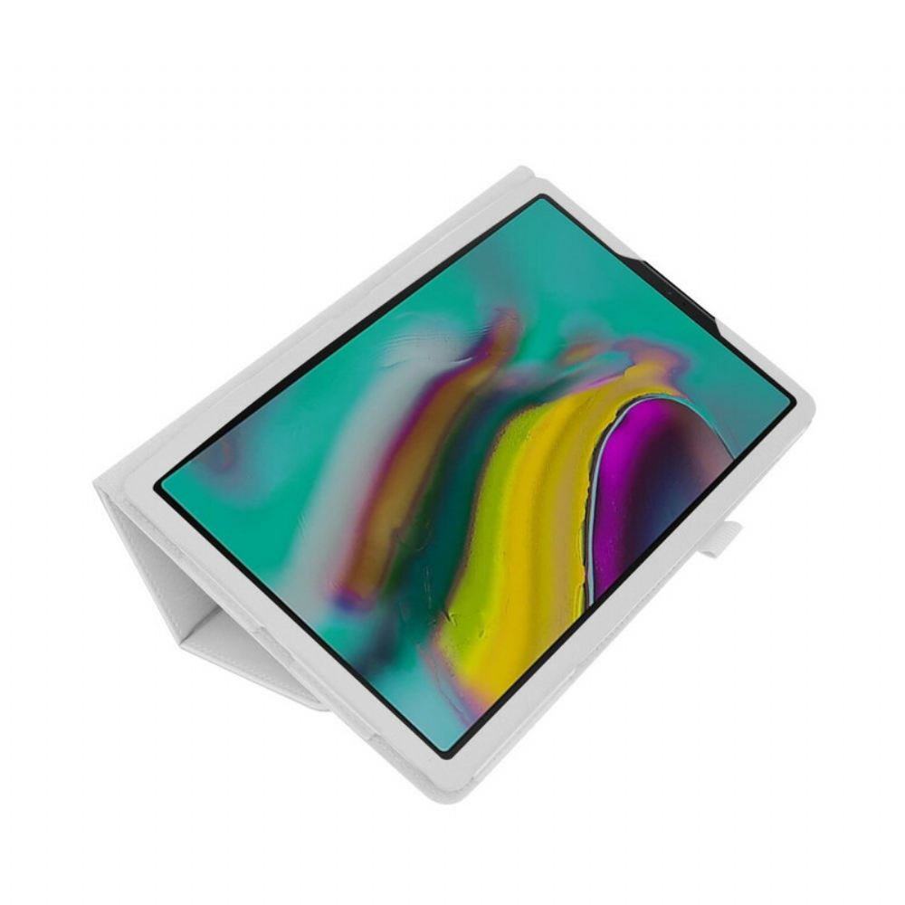 Flipové Pouzdro Na Samsung Galaxy Tab A 10.1 (2019) 2 Chlopně Z Umělé Kůže Litchi