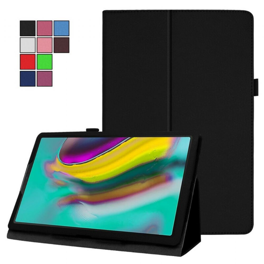Flipové Pouzdro Na Samsung Galaxy Tab A 10.1 (2019) 2 Chlopně Z Umělé Kůže Litchi