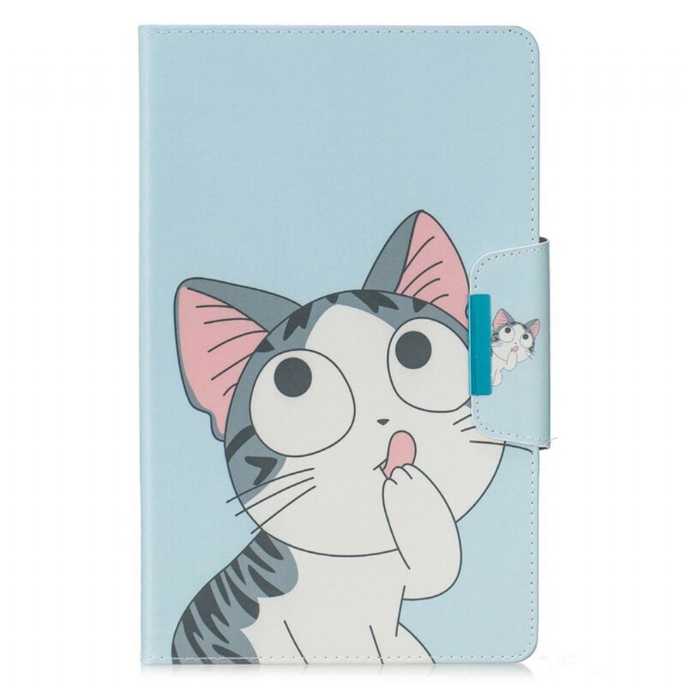 Flipové Pouzdro Na Samsung Galaxy Tab A 10.1 (2019) Design Spony Pro Kočky