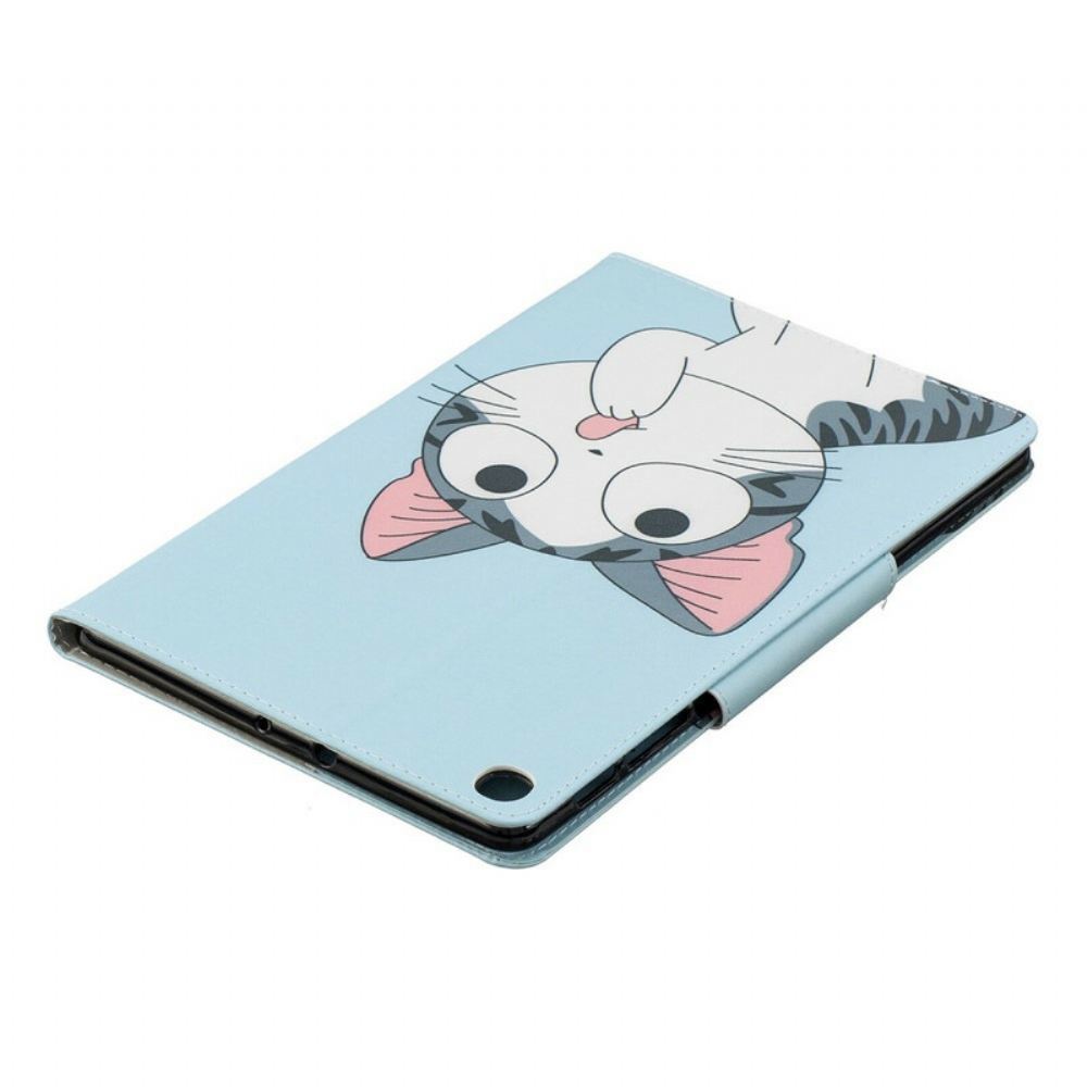 Flipové Pouzdro Na Samsung Galaxy Tab A 10.1 (2019) Design Spony Pro Kočky