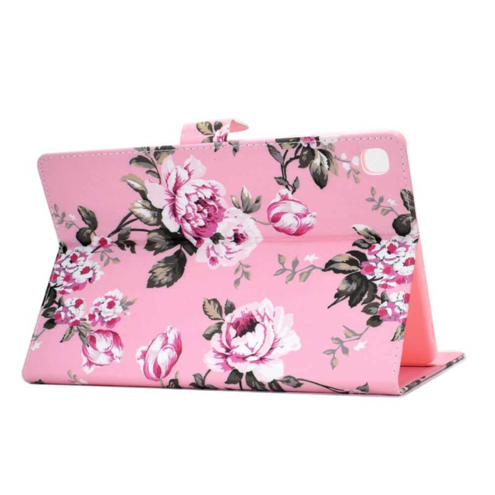 Flipové Pouzdro Na Samsung Galaxy Tab A 10.1 (2019) Květiny Svobody