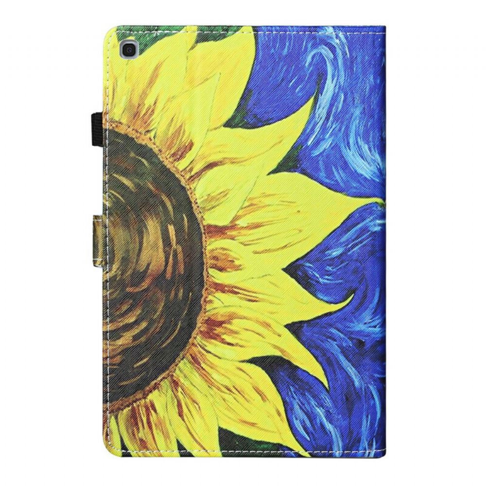 Flipové Pouzdro Na Samsung Galaxy Tab A 10.1 (2019) Malovaná Slunečnice