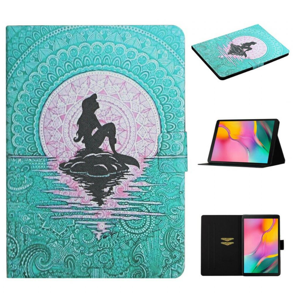 Flipové Pouzdro Na Samsung Galaxy Tab A 10.1 (2019) Mandala Mořské Panny