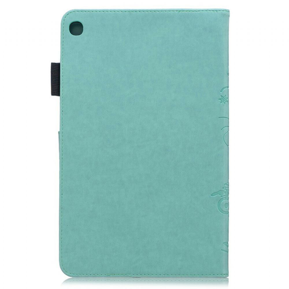 Flipové Pouzdro Na Samsung Galaxy Tab A 10.1 (2019) Motýli A Květiny