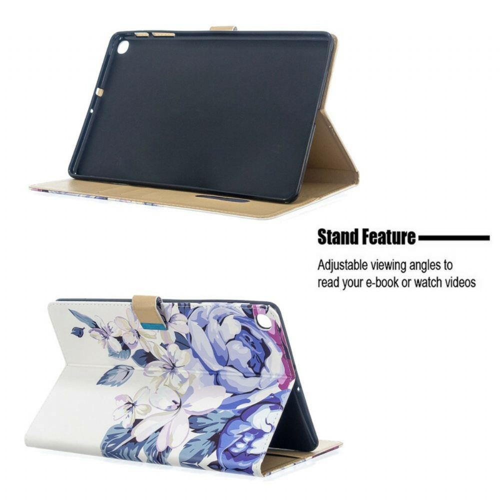 Flipové Pouzdro Na Samsung Galaxy Tab A 10.1 (2019) Pouze Květiny