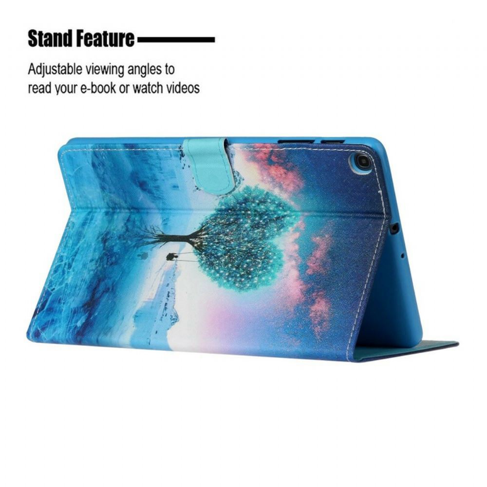 Flipové Pouzdro Na Samsung Galaxy Tab A 10.1 (2019) Strom Srdce
