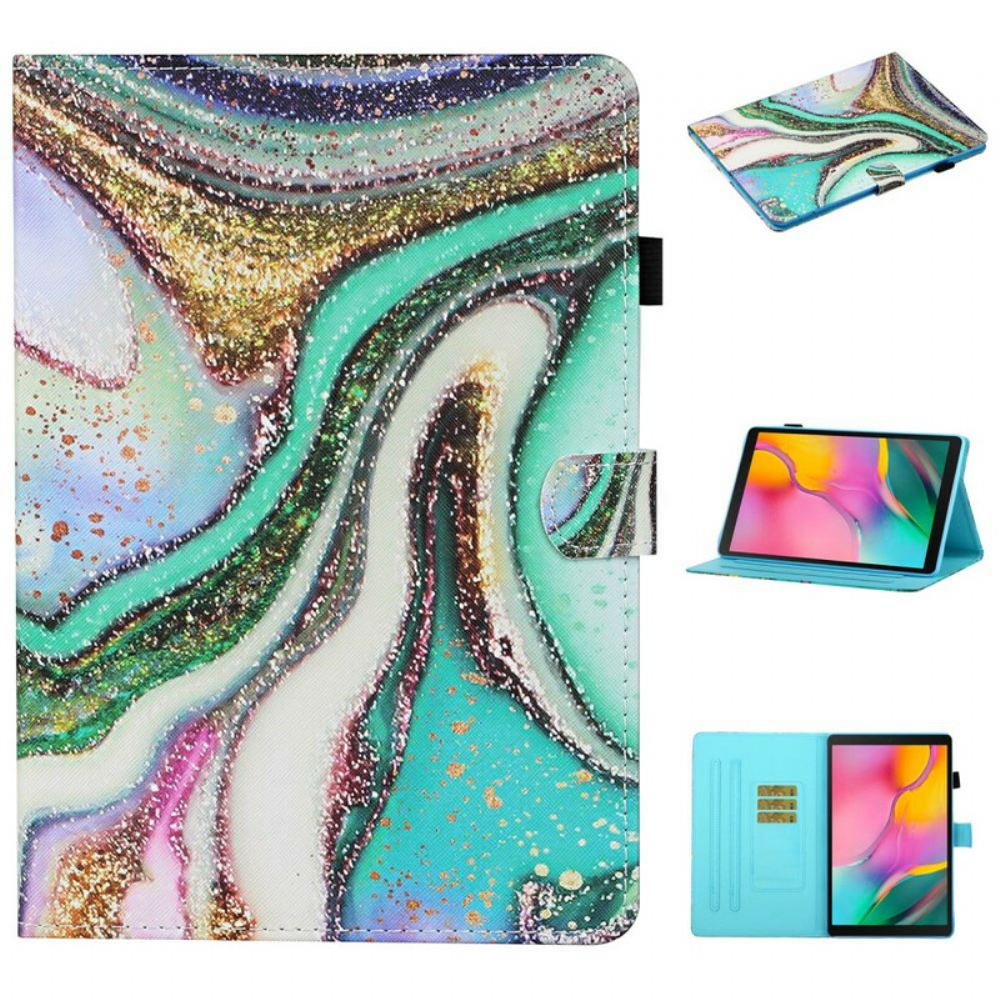 Kožené Pouzdro Na Samsung Galaxy Tab A 10.1 (2019) Umělecké