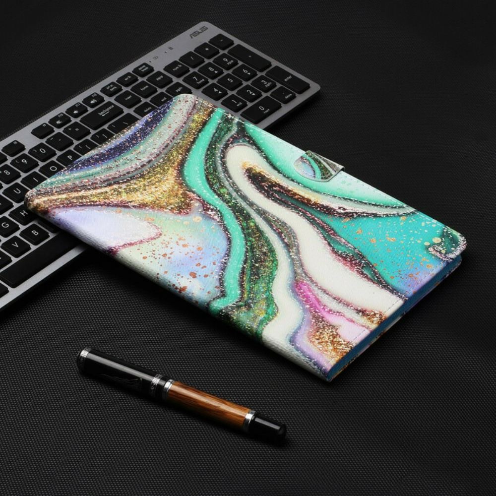 Kožené Pouzdro Na Samsung Galaxy Tab A 10.1 (2019) Umělecké
