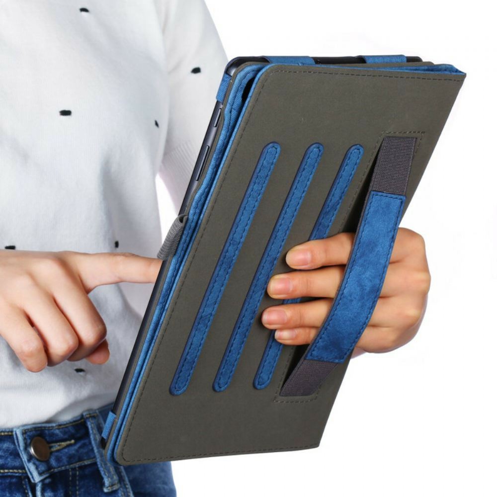 Pouzdra Na Samsung Galaxy Tab A 10.1 (2019) Obchodní Kožený Efekt