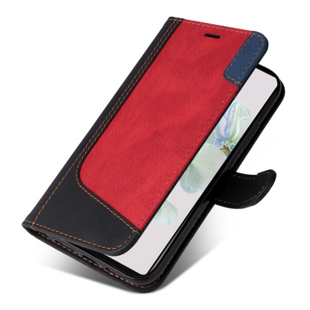 Flipové Pouzdro Na Google Pixel 7 Na Lana Tricolor Strappy