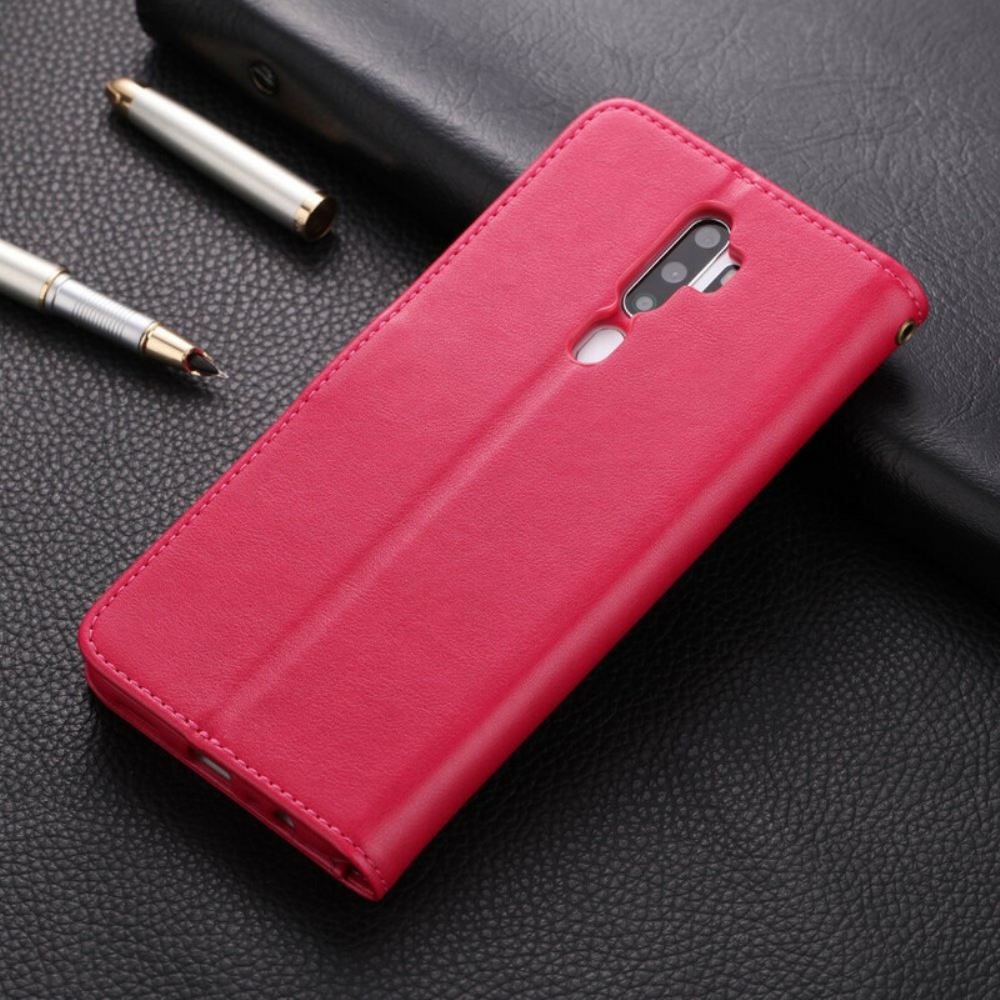 Kožené Pouzdro Na Oppo A9 2020 / A5 2020 Kožený Efekt Azns