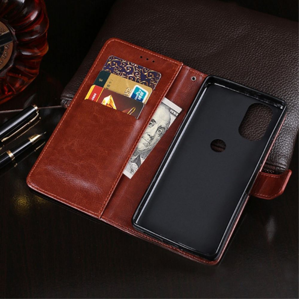 Flipové Pouzdro Na Moto G31 / Moto G41 Imitace Kůže Idewei