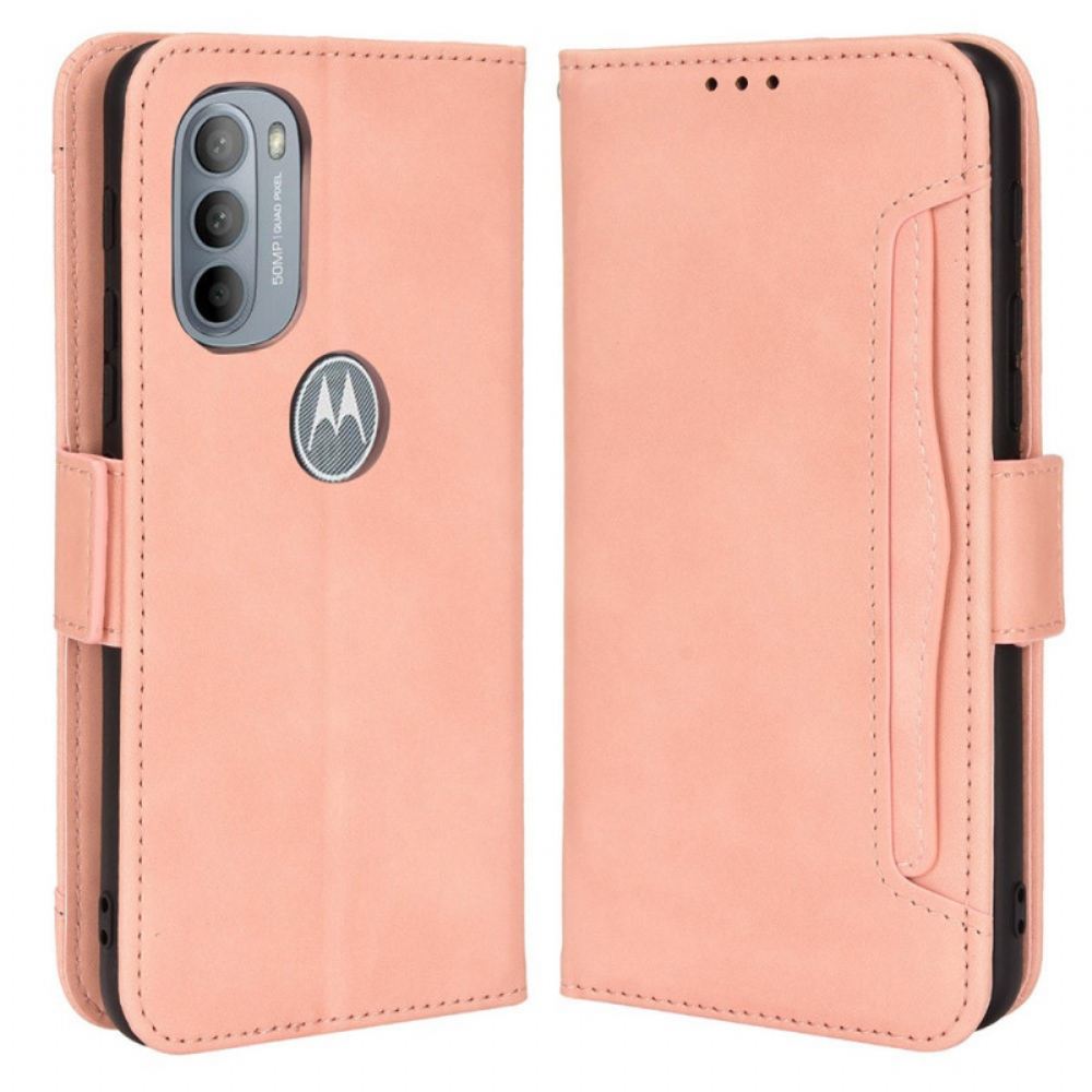 Flipové Pouzdro Na Moto G31 / Moto G41 Multi-card První Třídy
