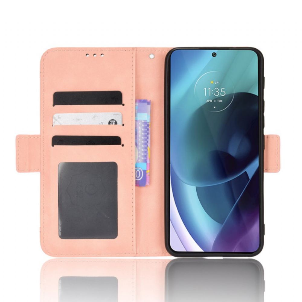 Flipové Pouzdro Na Moto G31 / Moto G41 Multi-card První Třídy