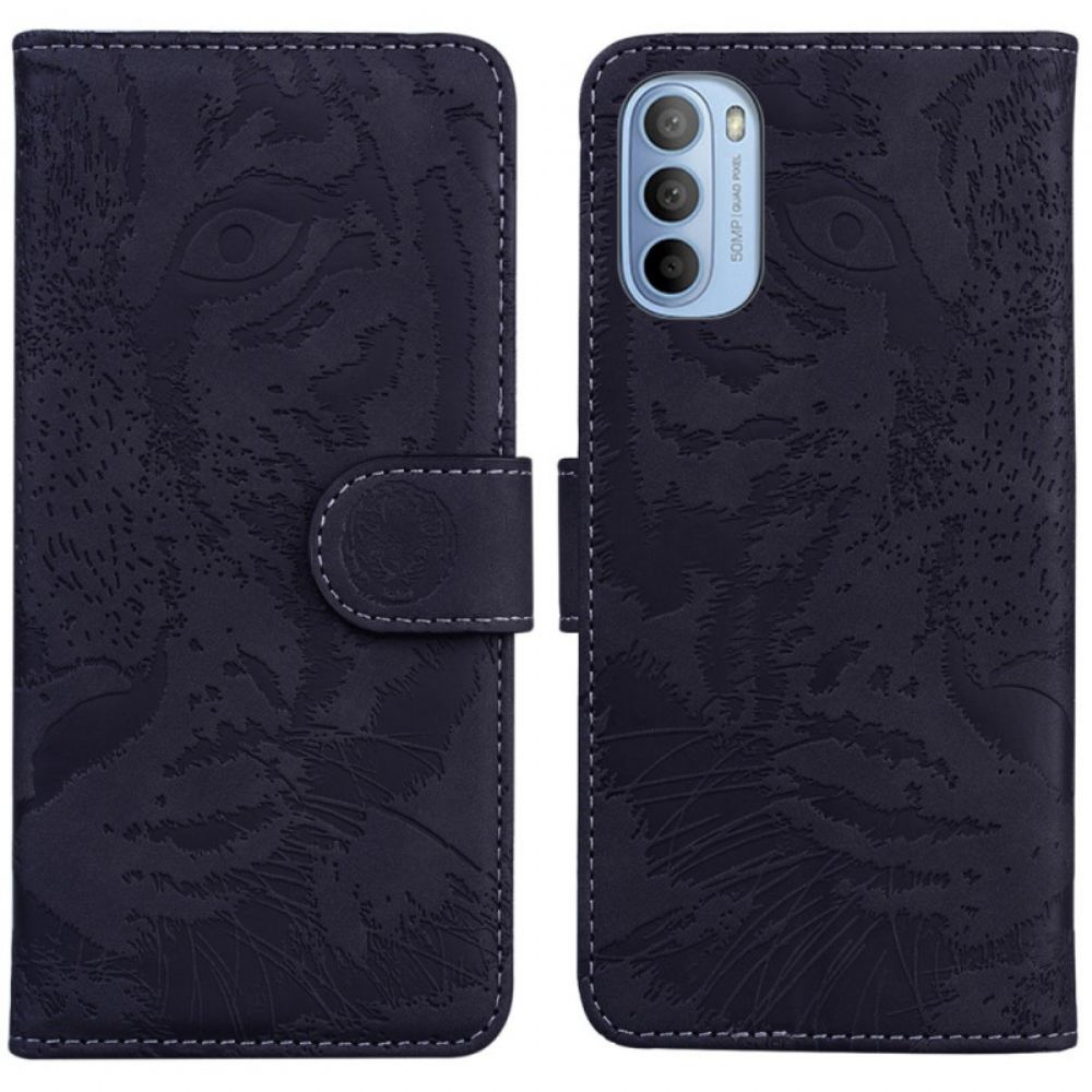 Flipové Pouzdro Na Moto G31 / Moto G41 Tiger Face Print