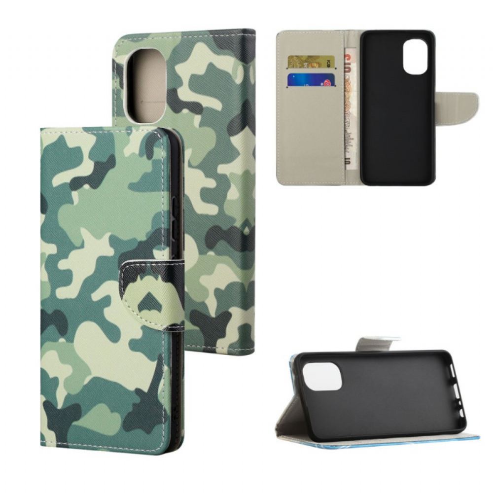 Flipové Pouzdro Na Moto G31 / Moto G41 Vojenská Kamufláž
