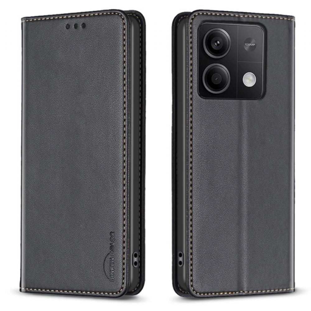 Kožené Pouzdro Xiaomi Redmi Note 13 5g Kryty Na Mobil Klasická Barva Binfen