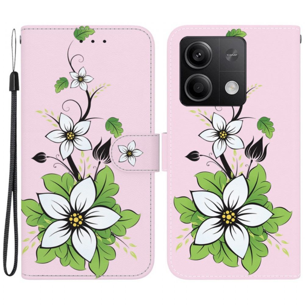 Kožený Kryt Na Xiaomi Redmi Note 13 5g Lily V Popruhu