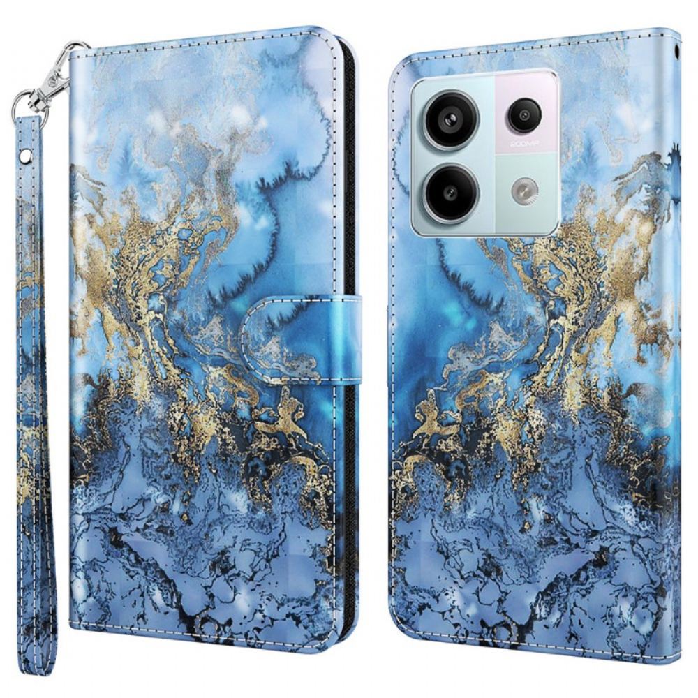 Kožený Kryt Na Xiaomi Redmi Note 13 5g Údolí Bauhinia V Lanière