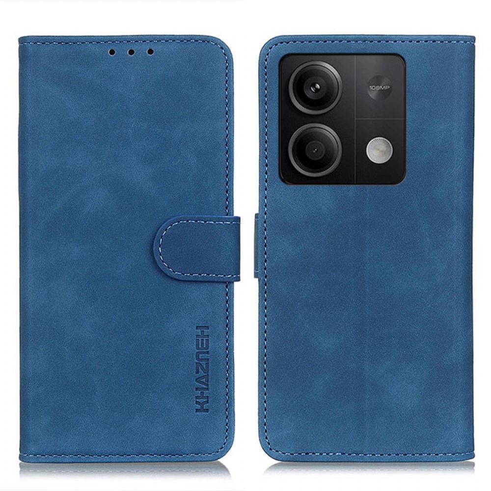Kožený Kryt Xiaomi Redmi Note 13 5g Kožený Efekt Khazneh