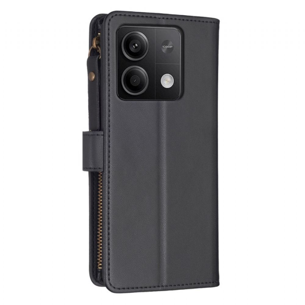 Kožený Kryt Xiaomi Redmi Note 13 5g Kabelka Z Umělé Kůže S Popruhem