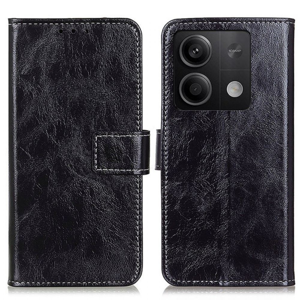 Kožený Kryt Xiaomi Redmi Note 13 5g Lakovaná Textura