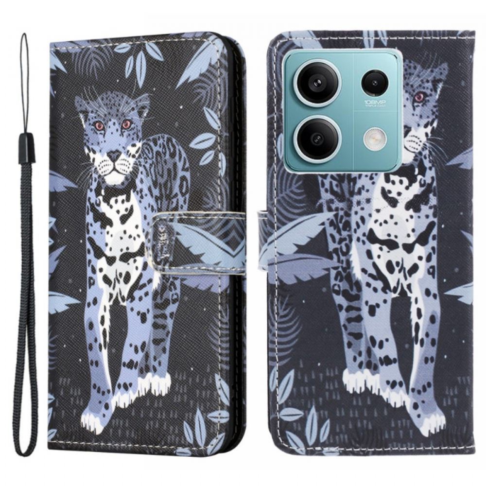 Kožený Kryt Xiaomi Redmi Note 13 5g Leopard S Popruhem