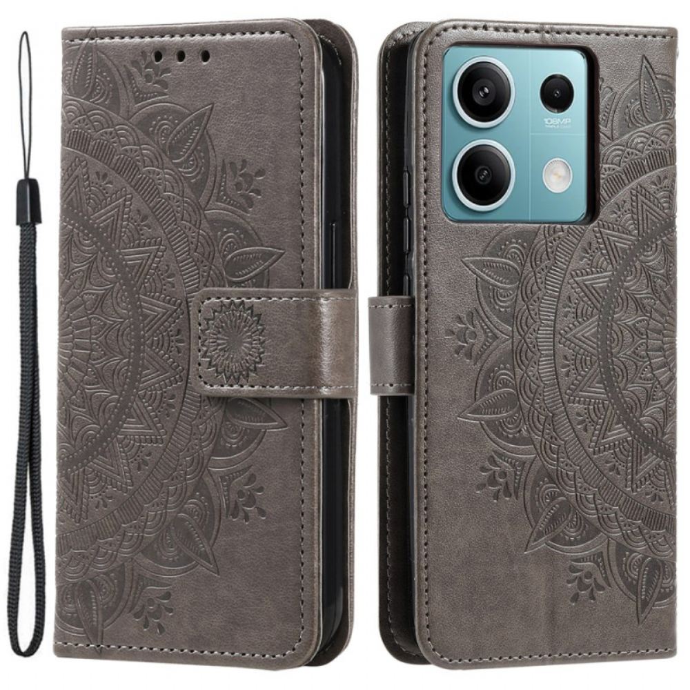 Kožený Kryt Xiaomi Redmi Note 13 5g Mandala Sun
