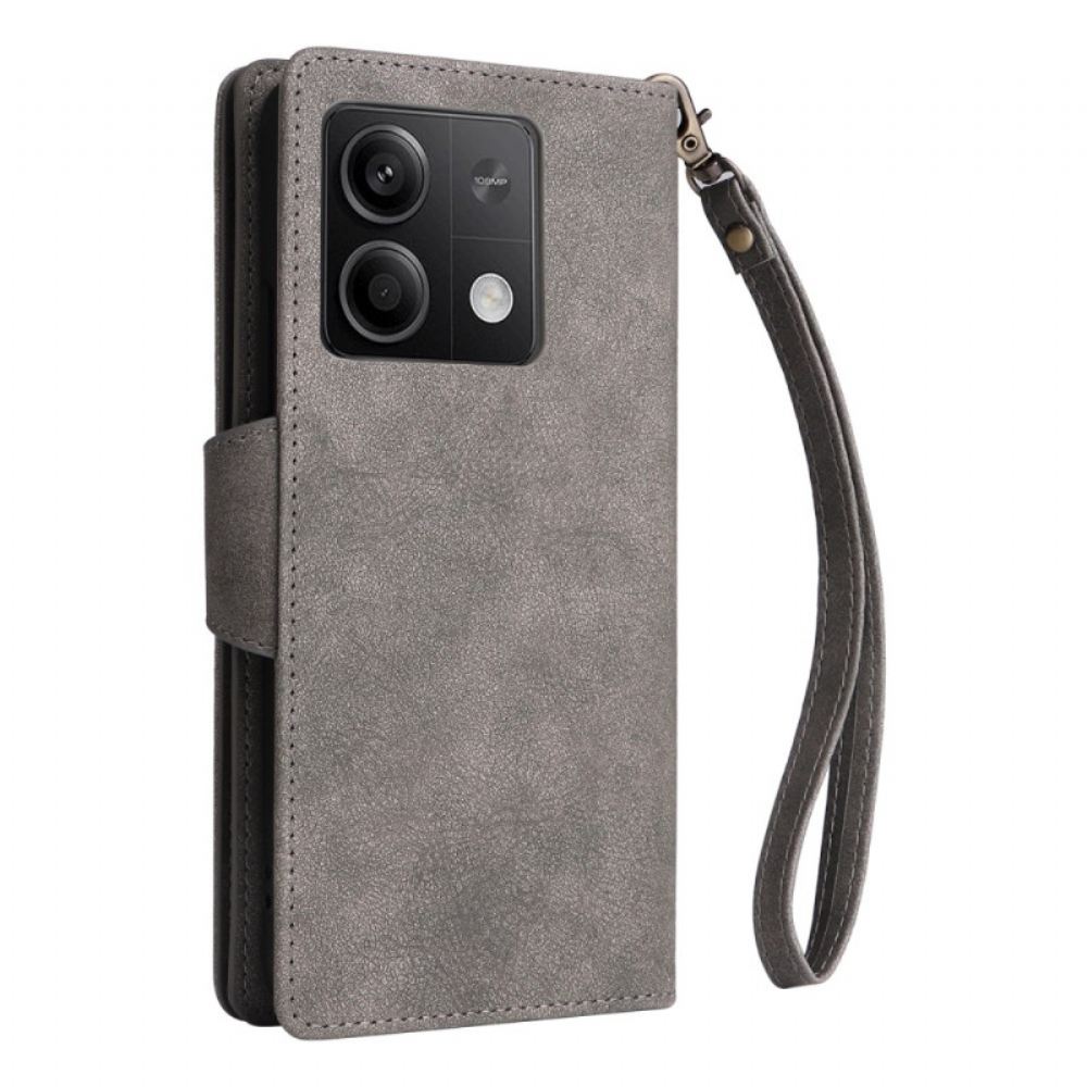 Kožený Kryt Xiaomi Redmi Note 13 5g Multifunkční