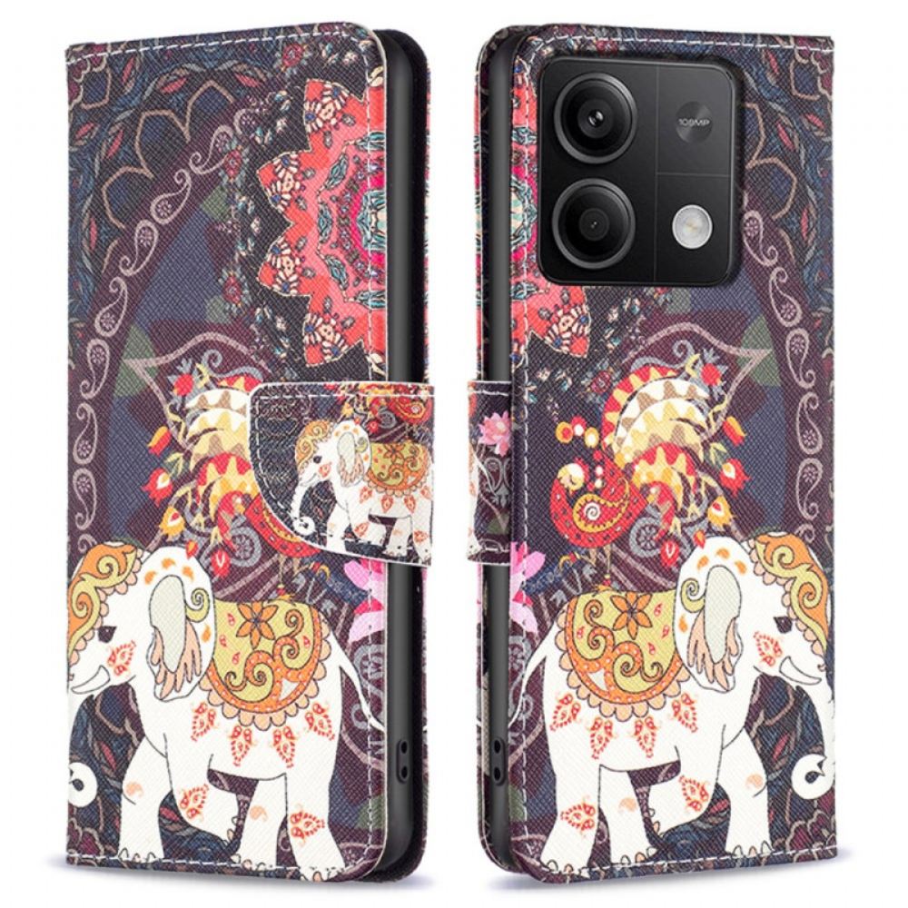 Kožený Kryt Xiaomi Redmi Note 13 5g Slon Indický